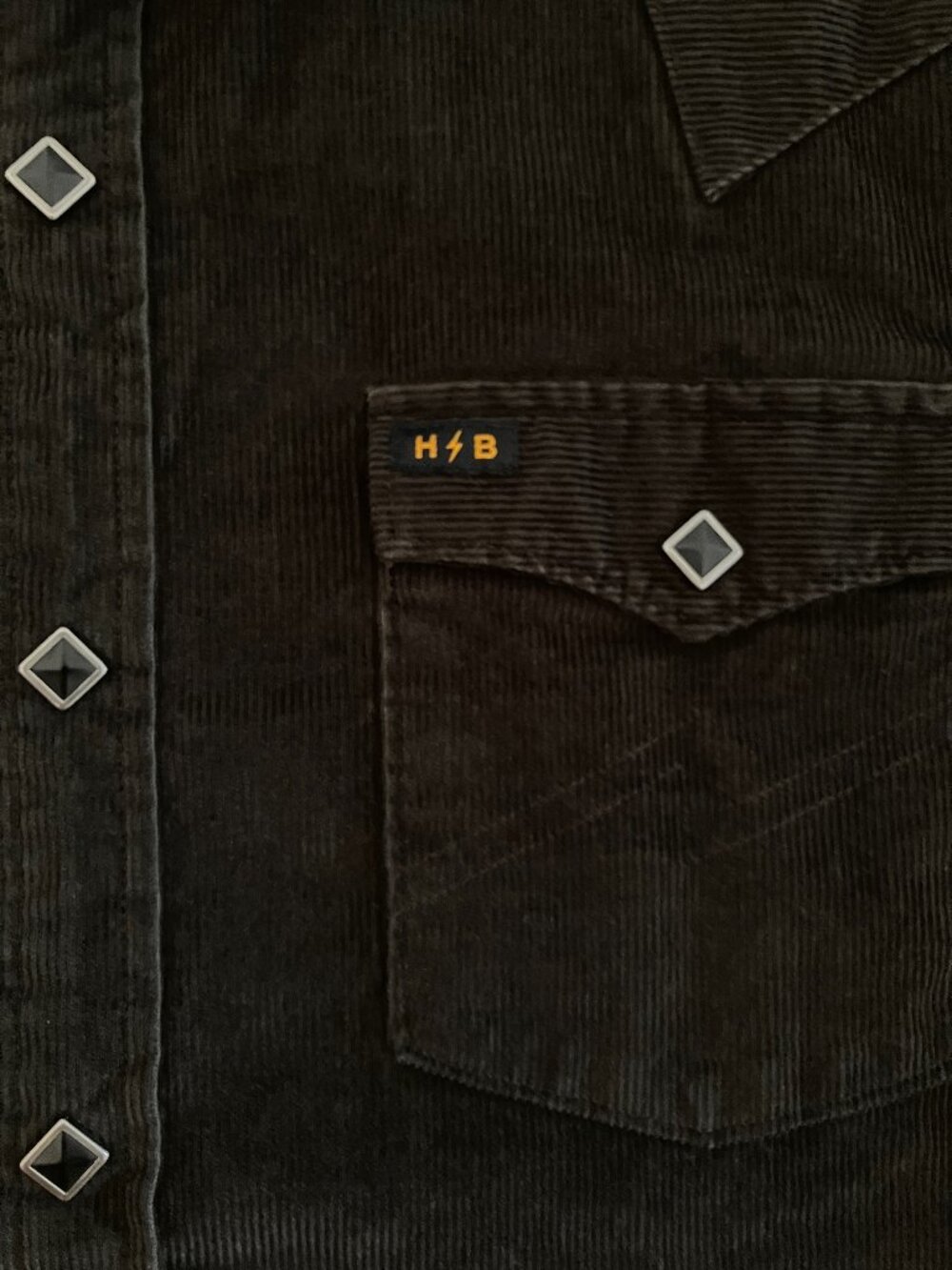 Howler Bros Brothers Banning Corduroy Snapshirt Mens M NWT MSRP129 Antique Black - Picture 5 of 12